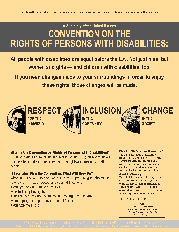 Rights Of Persons With Disabilities